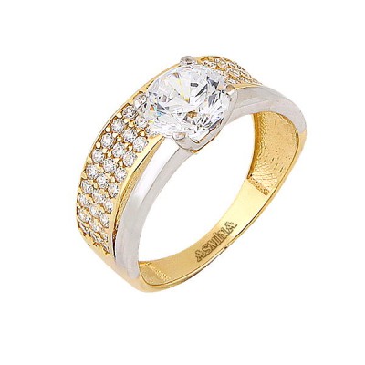 14K Asmina Gold Tektaş Alyanslar