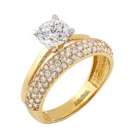 14K Asmina Gold Fantazi Tektaşlar