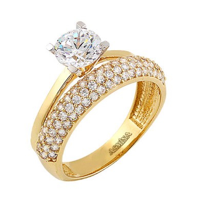 14K Asmina Gold Fantazi Tektaşlar