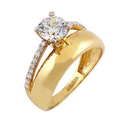 14K Asmina Gold Tektaş Alyanslar