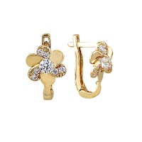 14K Asmina Gold Fantazi Küpeler