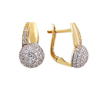 14K Asmina Gold Fantazi Küpeler