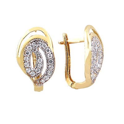 14K Asmina Gold Fantazi Küpeler