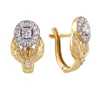 14K Asmina Gold Fantazi Küpeler