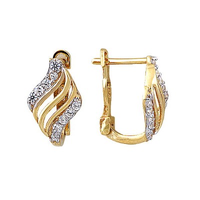 14K Asmina Gold Fantazi Küpeler