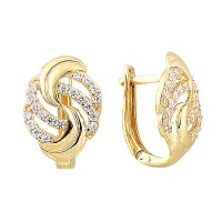 14K Asmina Gold Fantazi Küpeler