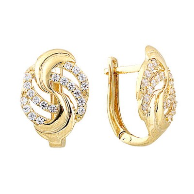 14K Asmina Gold Fantazi Küpeler