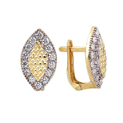 14K Asmina Gold Fantazi Küpeler