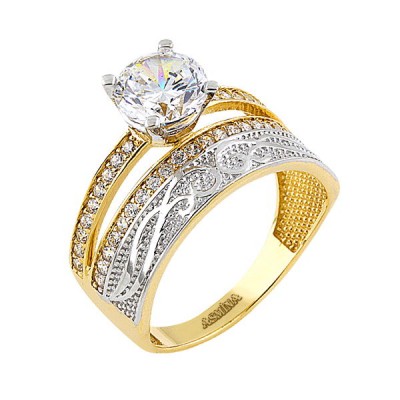 14K Asmina Gold Tektaş Alyanslar