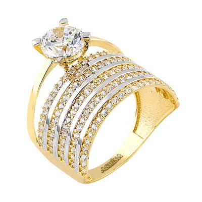 14K Asmina Gold Tektaş Alyanslar