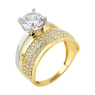 14K Asmina Gold Tektaş Alyanslar