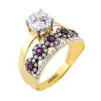 14K Asmina Gold Tektaş Alyanslar