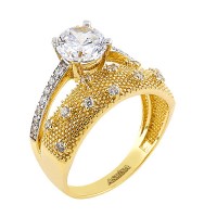 14K Asmina Gold Tektaş Alyanslar