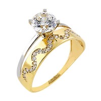 14K Asmina Gold Tektaş Alyanslar