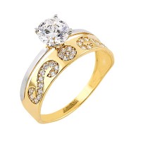 14K Asmina Gold Tektaş Alyanslar