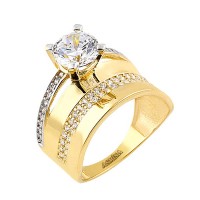 14K Asmina Gold Tektaş Alyanslar