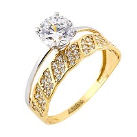 14K Asmina Gold Tektaş Alyanslar