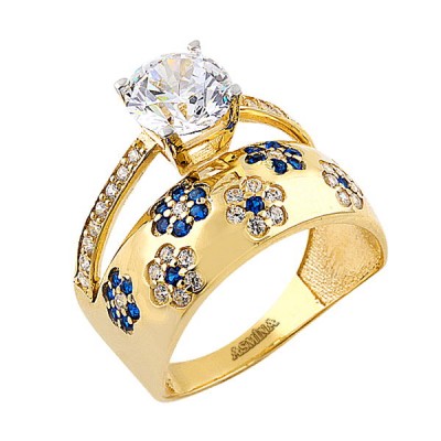 14K Asmina Gold Tektaş Alyanslar
