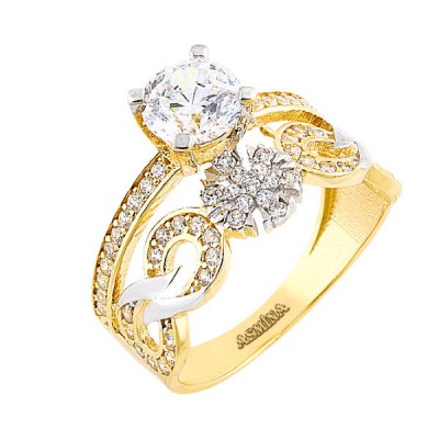 14K Asmina Gold Tektaş Alyanslar