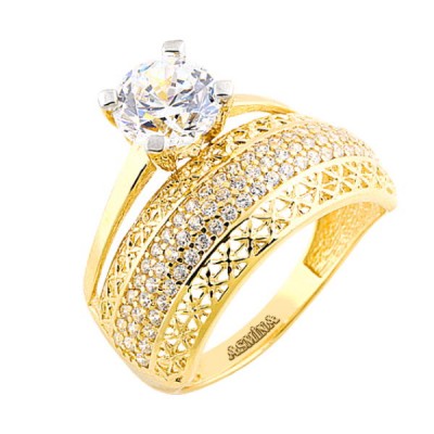 14K Asmina Gold Tektaş Alyanslar