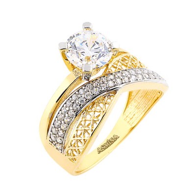 14K Asmina Gold Tektaş Alyanslar