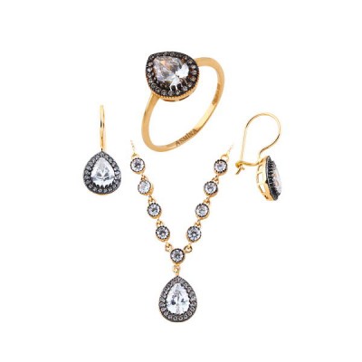 14K Asmina Gold Taşlı Setler