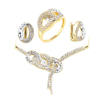 14K Asmina Gold Taşlı Setler