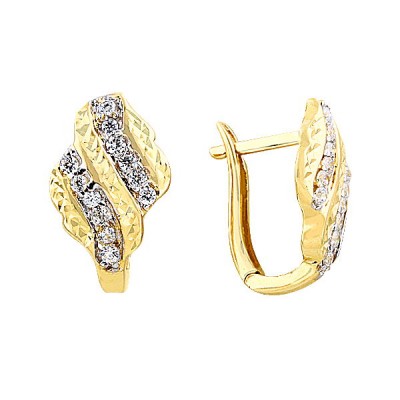 14K Asmina Gold Fantazi Küpeler