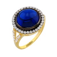 Asmina Gold Renkli Taşlı Yüzükler