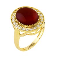 Asmina Gold Renkli Taşlı Yüzükler