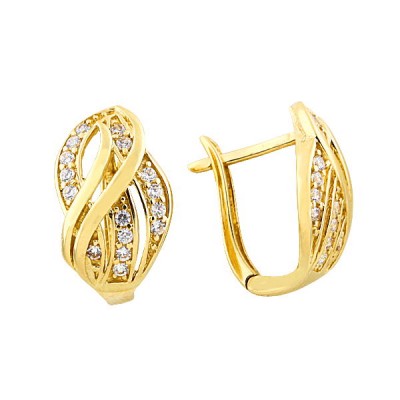 14K Asmina Gold Fantazi Küpeler