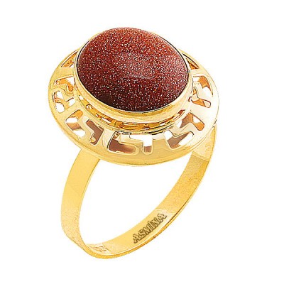 Asmina Gold Renkli Taşlı Yüzükler