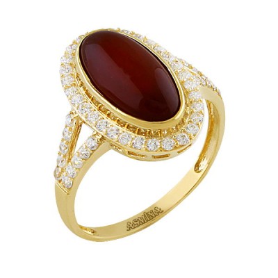 Asmina Gold Renkli Taşlı Yüzükler