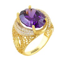 Asmina Gold Renkli Taşlı Yüzükler