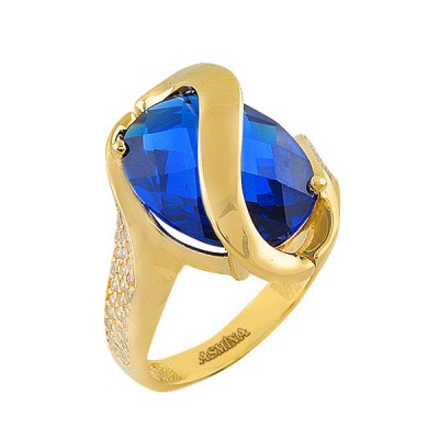 Asmina Gold Renkli Taşlı Yüzükler