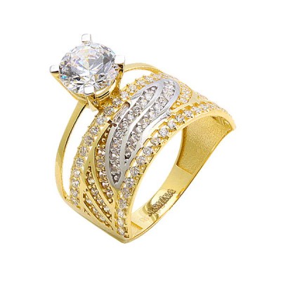 14K Asmina Gold Tektaş Alyanslar
