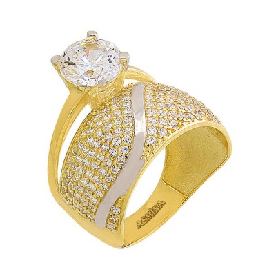 14K Asmina Gold Tektaş Alyanslar