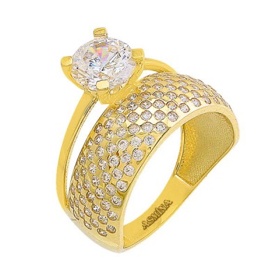 14K Asmina Gold Tektaş Alyanslar