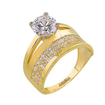 14K Asmina Gold Tektaş Alyanslar