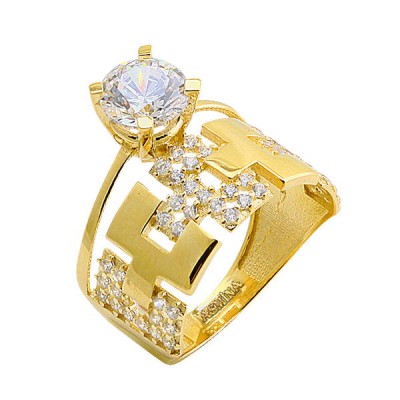 14K Asmina Gold Tektaş Alyanslar