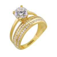 14K Asmina Gold Tektaş Alyanslar