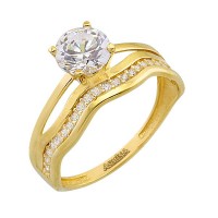 14K Asmina Gold Tektaş Alyanslar