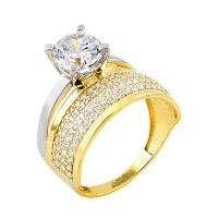 14K Asmina Gold Tektaş Alyanslar