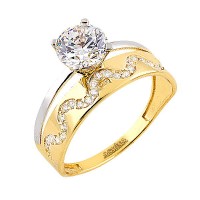 14K Asmina Gold Tektaş Alyanslar