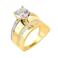 14K Asmina Gold Tektaş Alyanslar