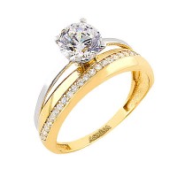 14K Asmina Gold Tektaş Alyanslar