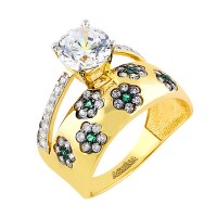 14K Asmina Gold Tektaş Alyanslar