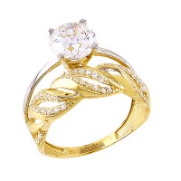 14K Asmina Gold Tektaş Alyanslar