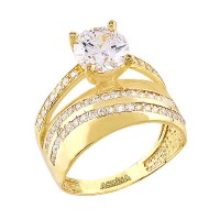 14K Asmina Gold Tektaş Alyanslar