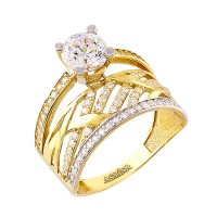 14K Asmina Gold Tektaş Alyanslar